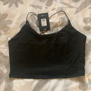 Spaghetti string crop top Fashion Nova